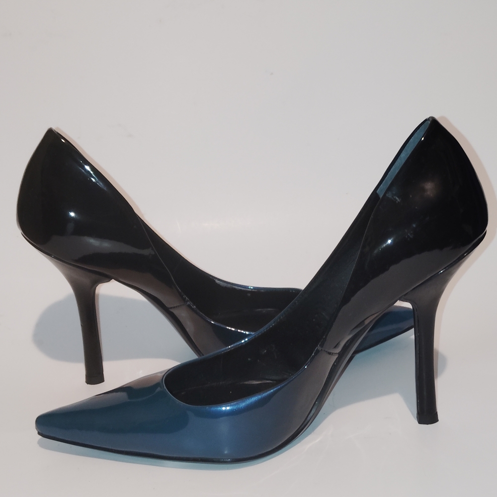 Elegant Black and Blue Women's Heels